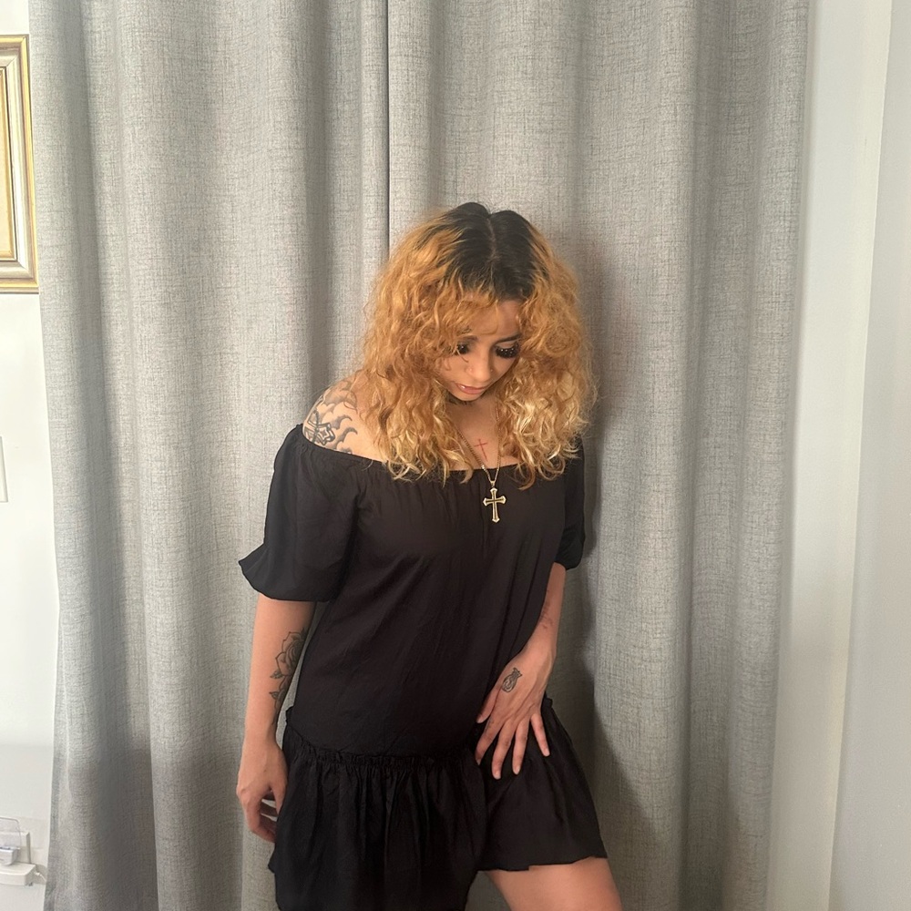 Black Off-Shoulder Dress